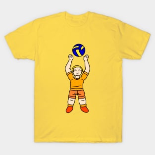 Cartoon volleyball player boy T-Shirt